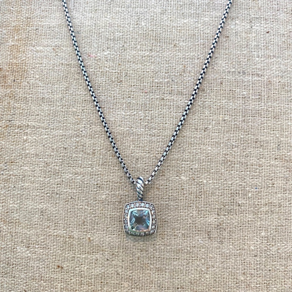 David Yurman Prasiolite Petite Albion Necklace